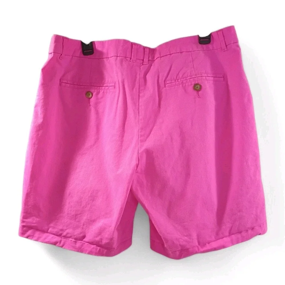 Khakis By GAP Women Boyfriend Roll-Up Hot Pink Summer Nautical Shorts Size 14 - Picture 2 of 8